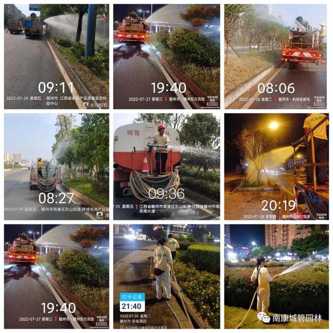赣州南康区城市管理局：无惧高温“烤”验用汗水守护城jinnianhui金年会市绿荫(图3)