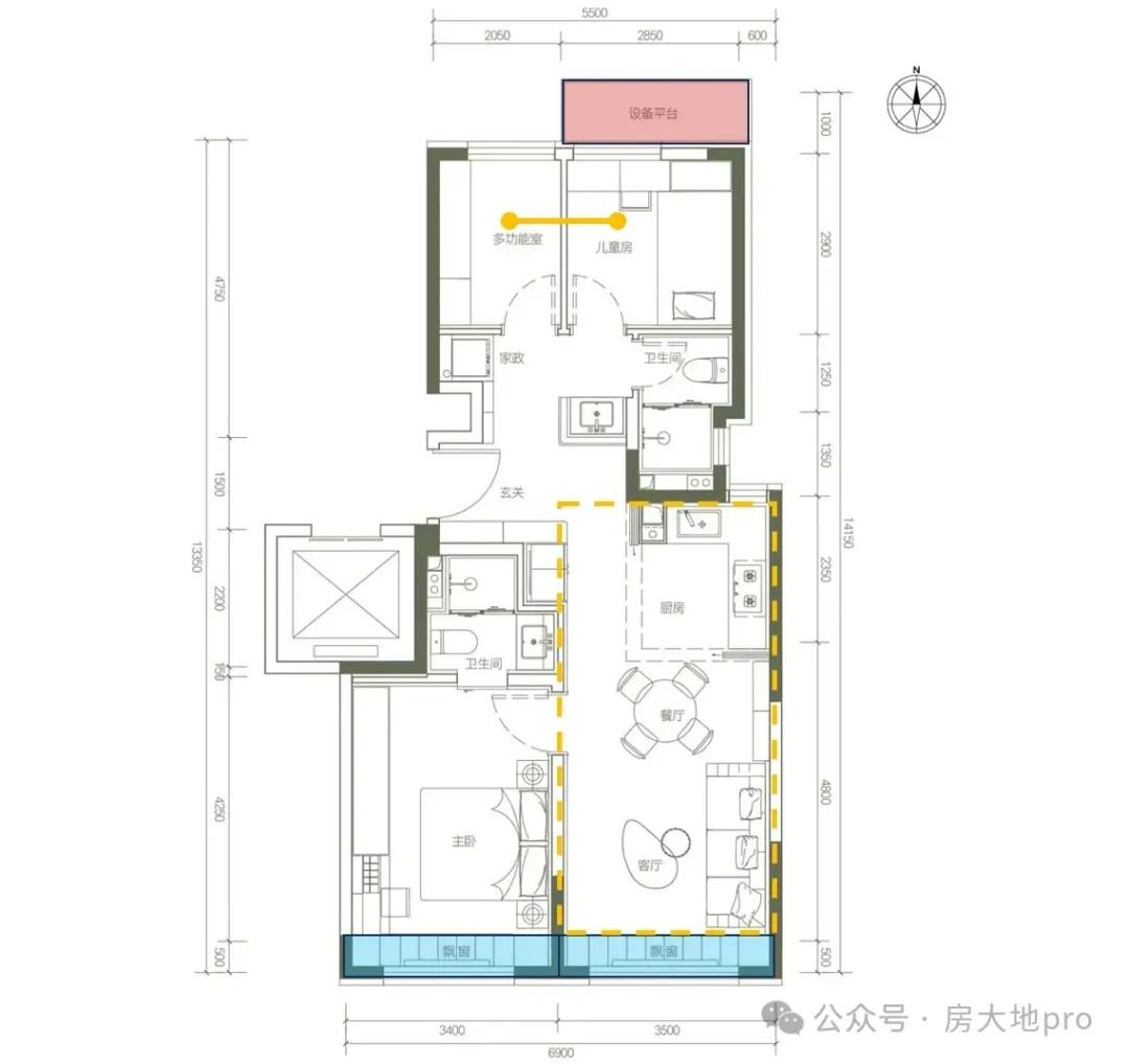 金年会金字招牌信誉至上首付百万就能拿下19号线旁+西城名校+荟聚+满配精装三居!(图14)